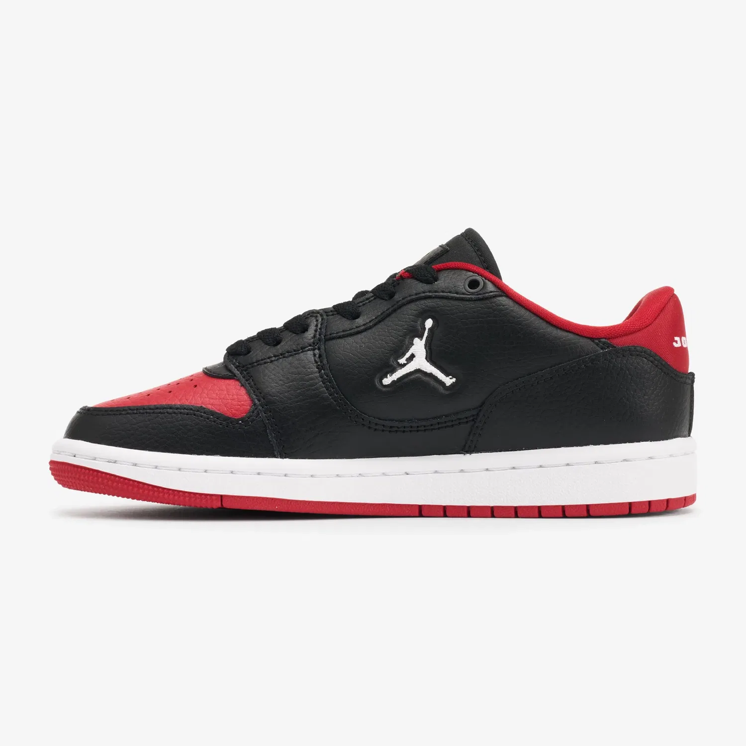 Детские низкие кроссовки Jordan Court Connect, Black/Red — фото 2