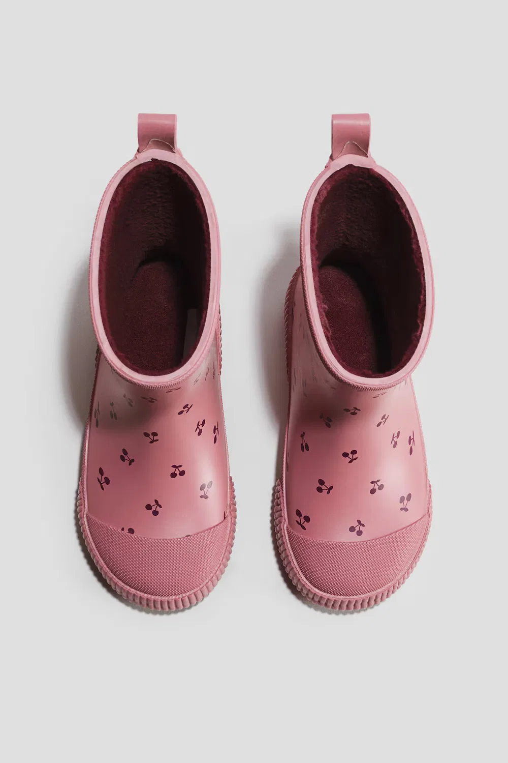 Резиновые сапоги с флисовой подкладкой H&M, Dunkles Mattrosa/Kirschen — фото 2