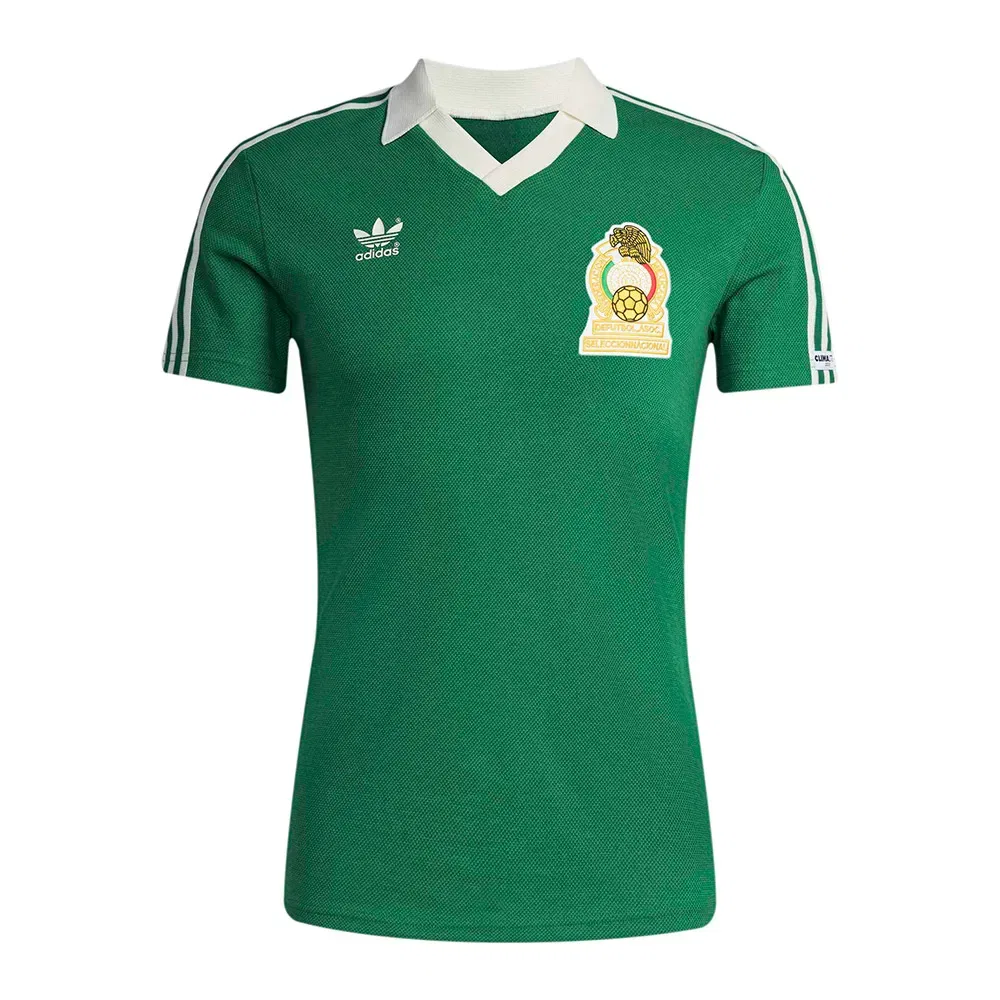 Мужская футболка с принтом Mexico Home 1986 Adidas, Green