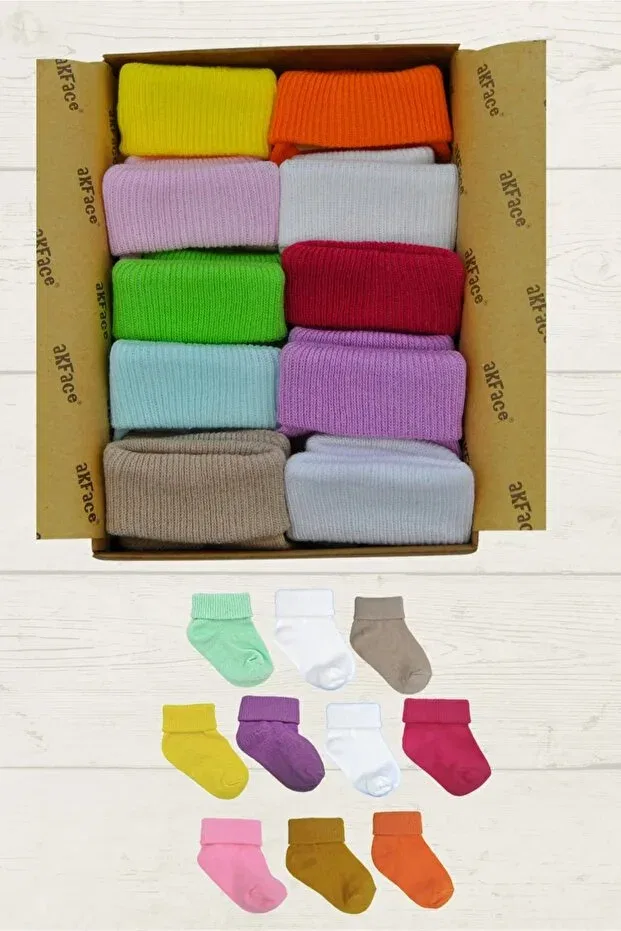 Детские носки для девочек хлопковые набор 10 пар Akface, Multicolor