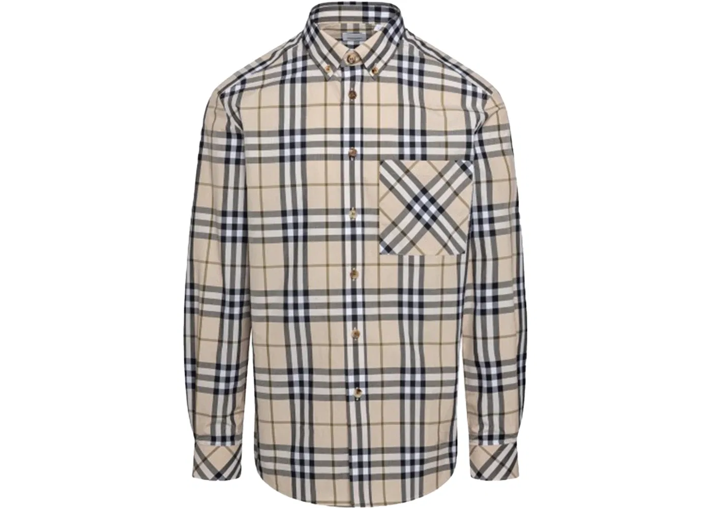 Мужская рубашка с длинным рукавом Burberry Shirt, Soft Fawn