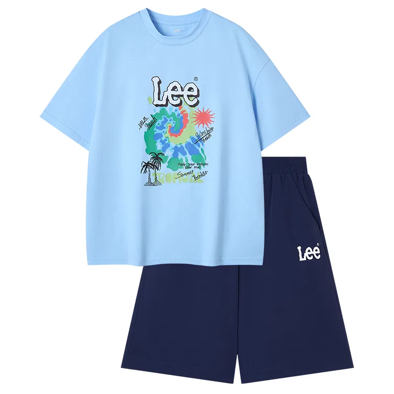Детский комплект спортивной одежды с длинным рукавом Lee, Sky Blue