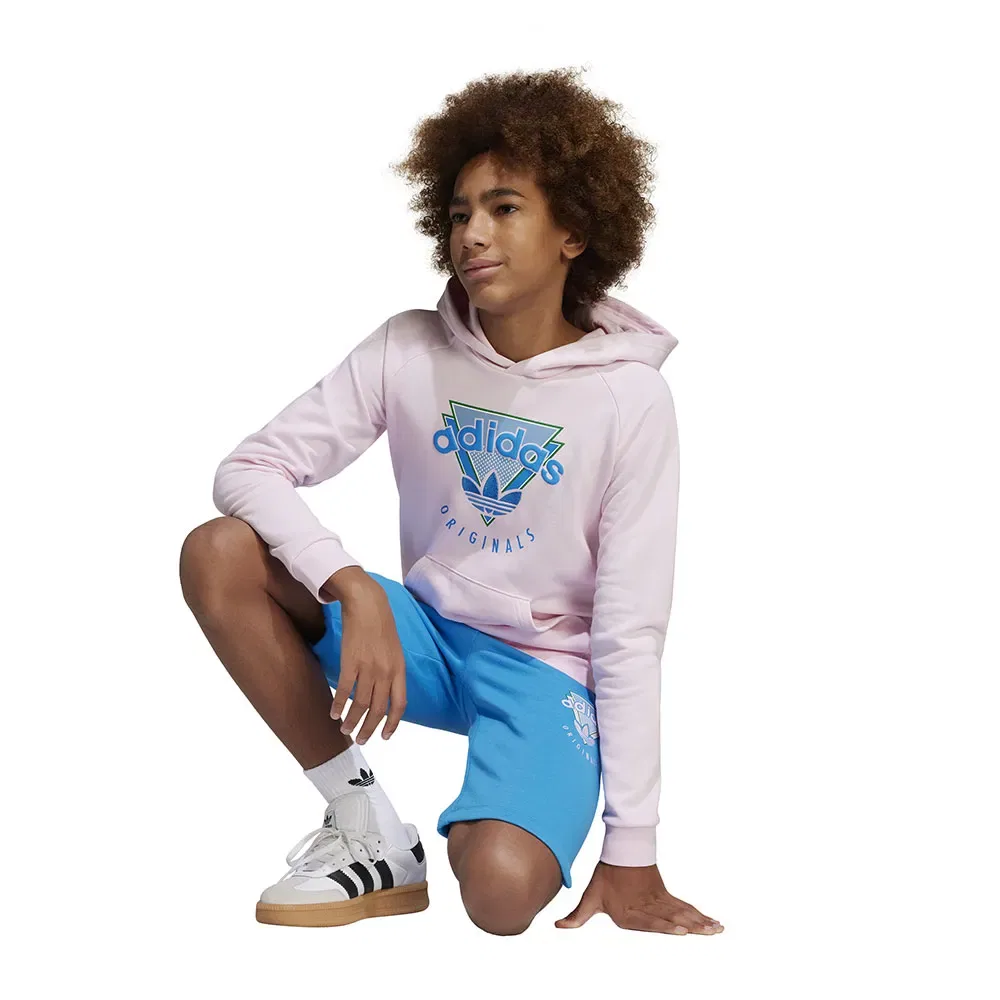 Худи флисовое Adidas Originals, розовый — фото 4