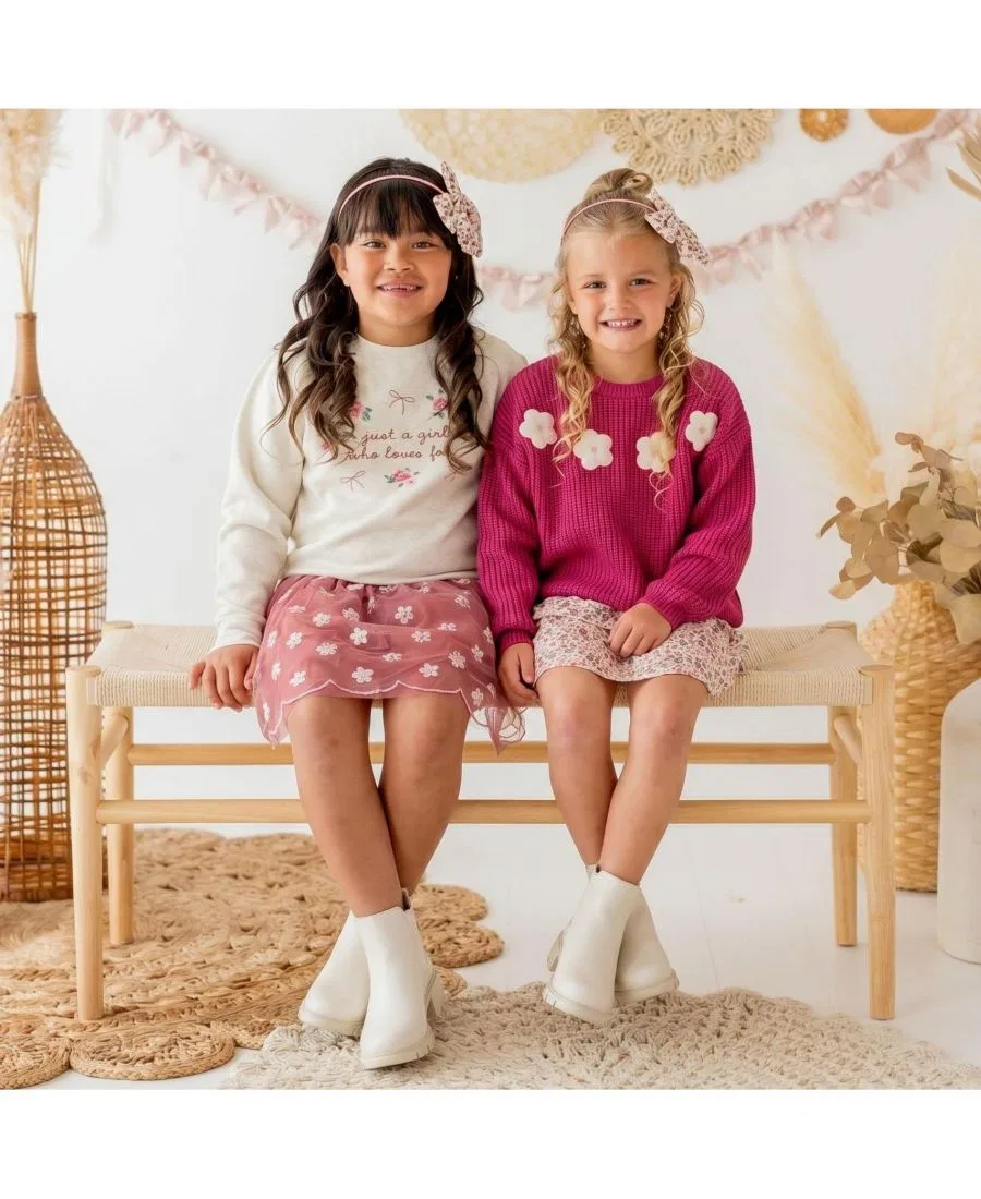 Толстовка Little Girls Just A Fall Girl Sweet Wink, Natural heather — фото 4