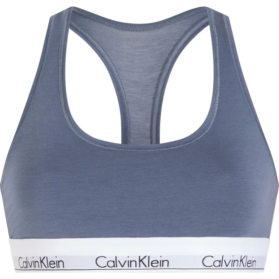 Спортивный бюстгальтер без подкладки Calvin Klein, Синий