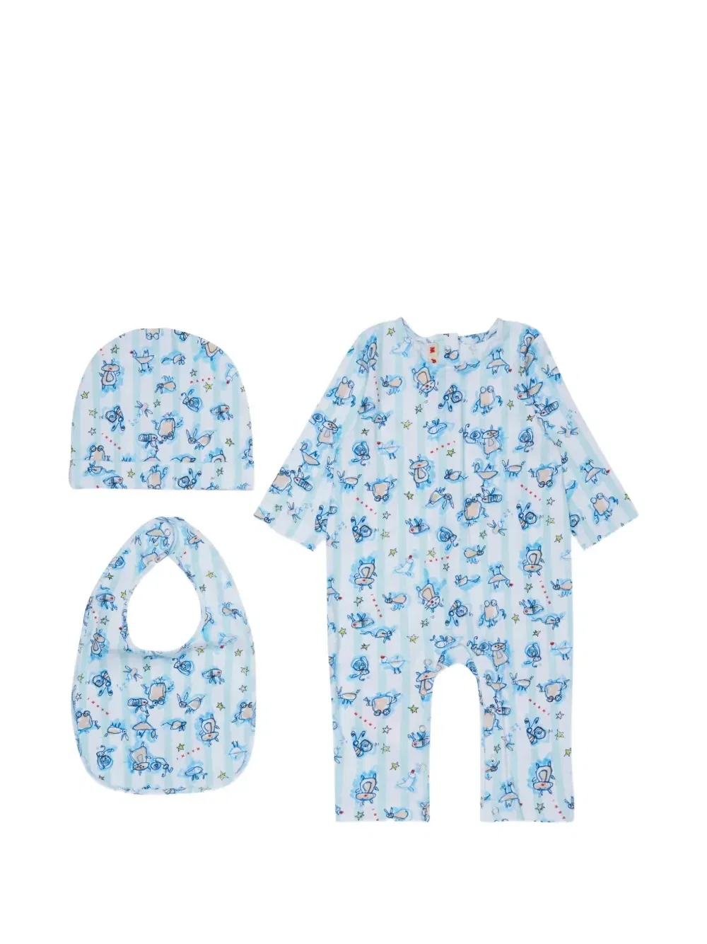 Комплект с принтом Marni Kids, синий