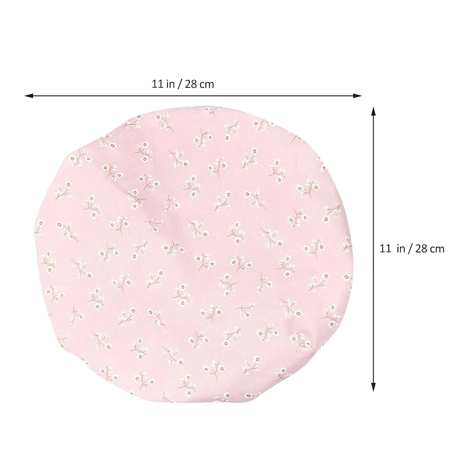 Шапочка для душа, 3 шт, POPETPOP, Satin/PEVA, 28x28x1.5 см — фото 2