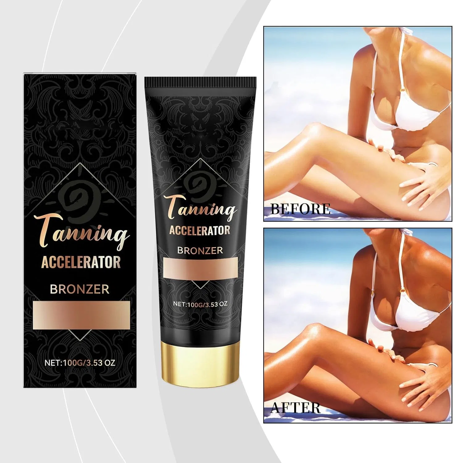 Лосьон для загара Dark Tanning Lotion, BAInuai, 100 мл — фото 2