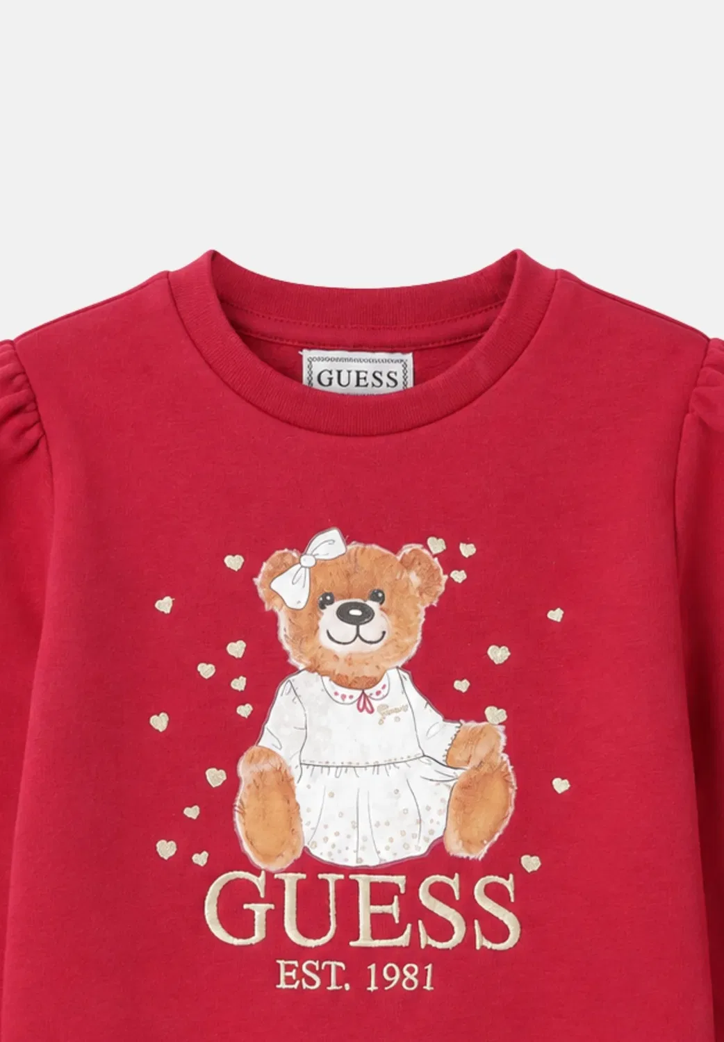 Спортивный топ размера L - толстовка Guess, Beet Juice Red-Gb — фото 3