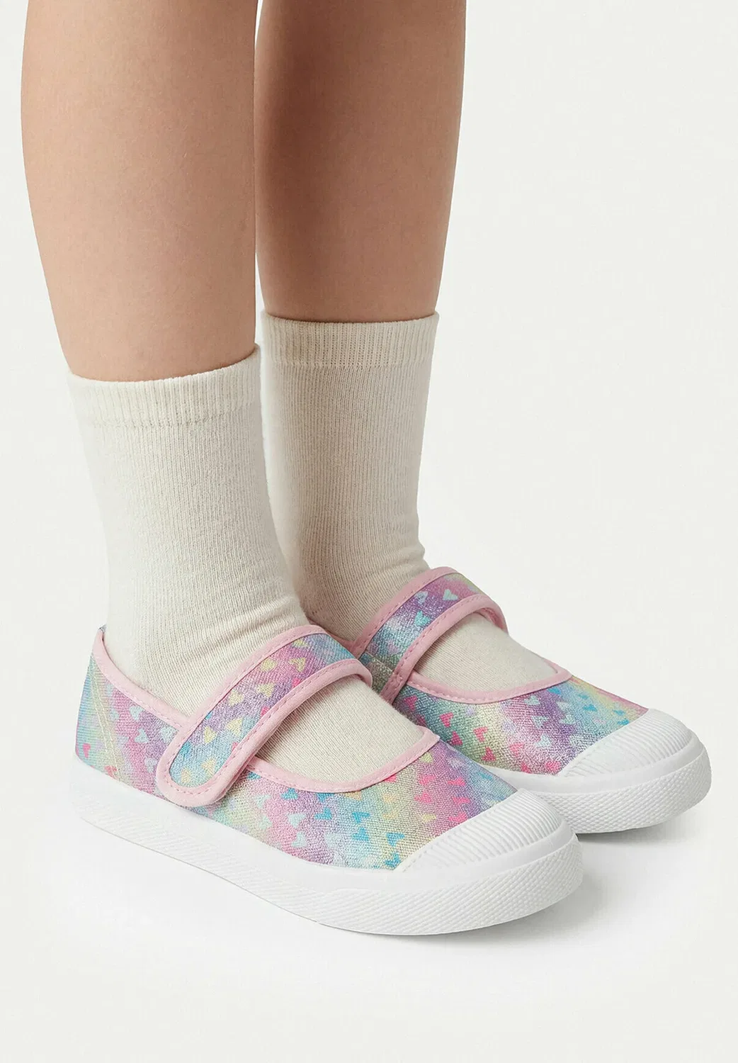 Детские тапочки 5907964142614 - балетки с ремешком на щиколотке Deezee, Multicolor