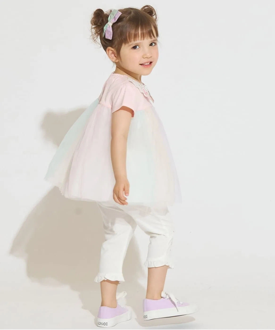 Детская туника для девочек с принтом Thirty One Ice Cream, baby cheer, Pink — фото 2