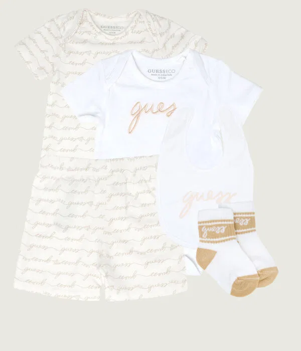 Детский комплект для девочек Regular Fit Guess, белый