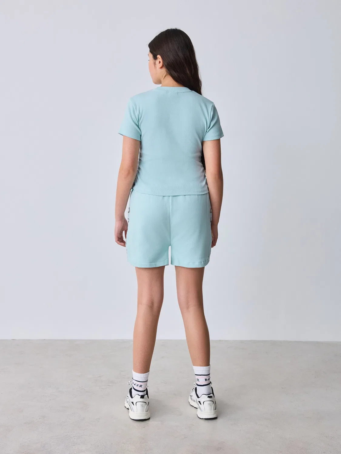 Комплект из футболки и шорт с защипами Baker by Ted Baker, синий — фото 4