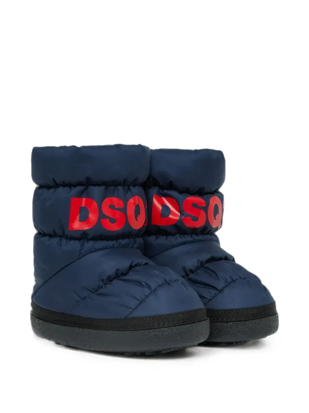 Стеганые зимние сапоги с логотипом Dsquared2 Kids, синий
