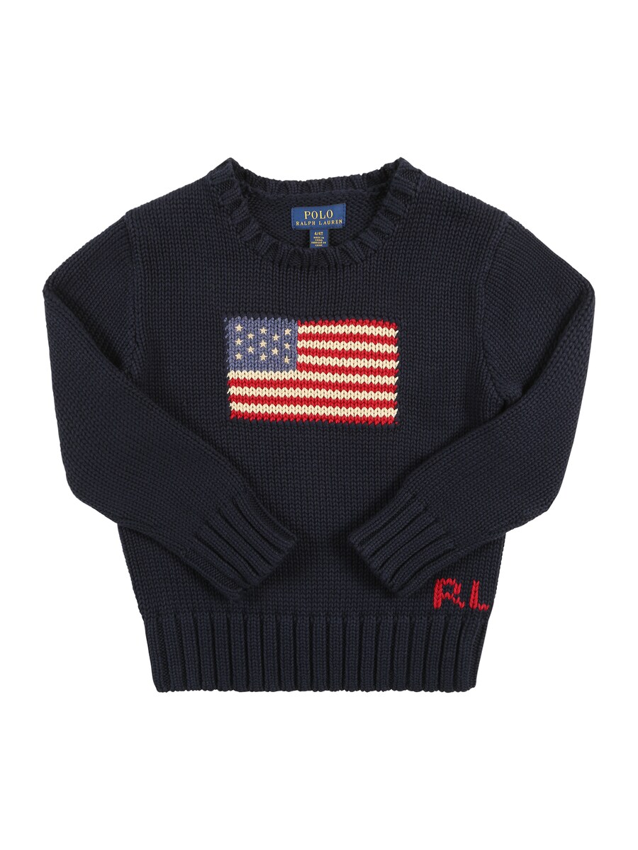 

Свитер Polo Ralph Lauren FLAG, темно-синий