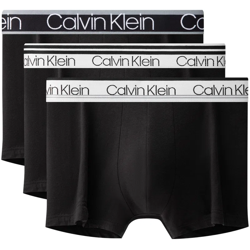 Мужские боксеры с принтом 3 шт Calvin Klein, Space Black