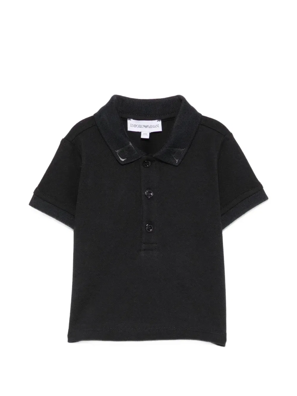 Рубашка-поло с логотипом Emporio Armani Kids, черный