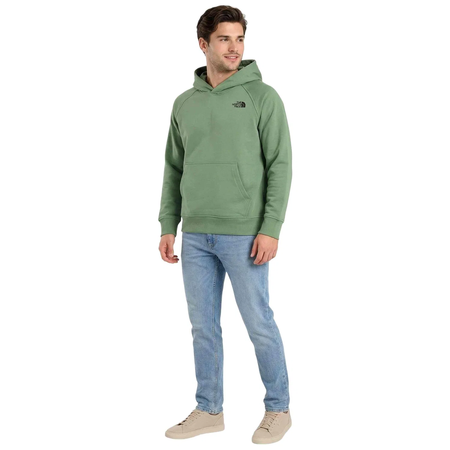 Детское худи с регланом M RAGLAN BOX NSE REGULAR HOODIE The North Face, Grun — фото 2