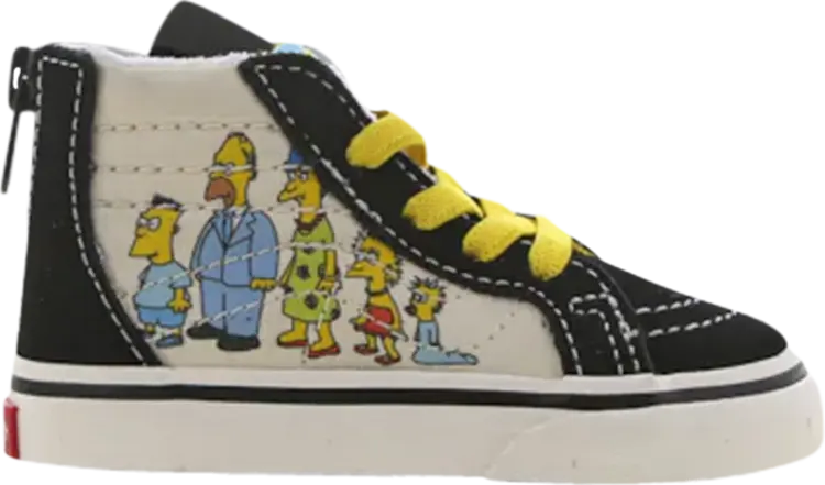 

Кеды Vans The Simpsons x Sk8-Hi Zip TD Simpsons Family 1987-2020, белый