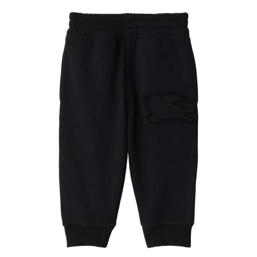 Брюки спортивные хлопковые Equestrian Knight Applique Cotton Track Pants Burberry, Black