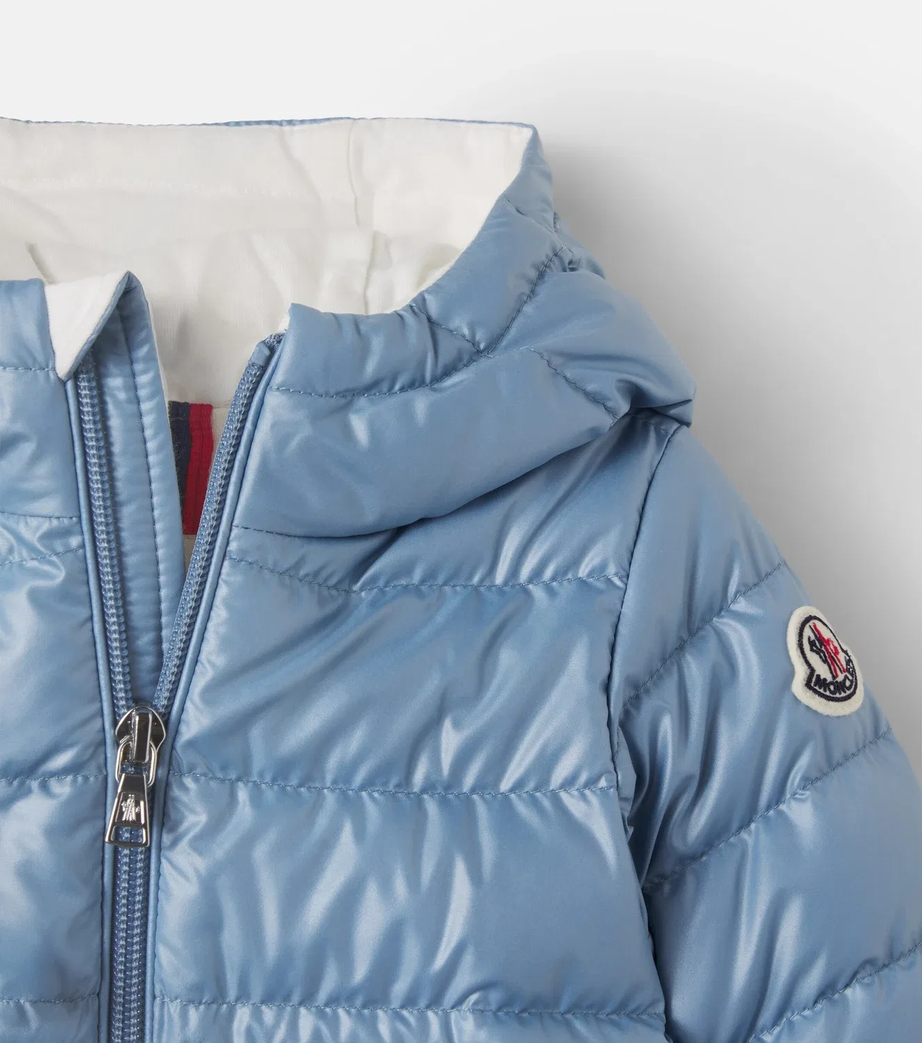 Детская легкая куртка с наполнителем из пуха Icarus Moncler Enfant, синий — фото 4