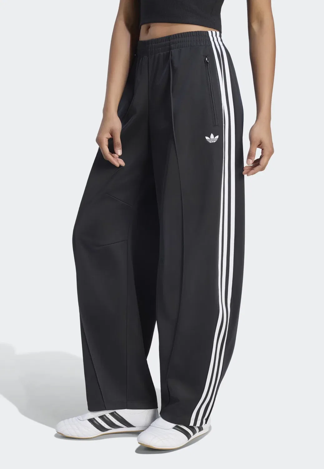 Брюки Firebird в форме бочки - спортивные штаны Adidas Originals, Black