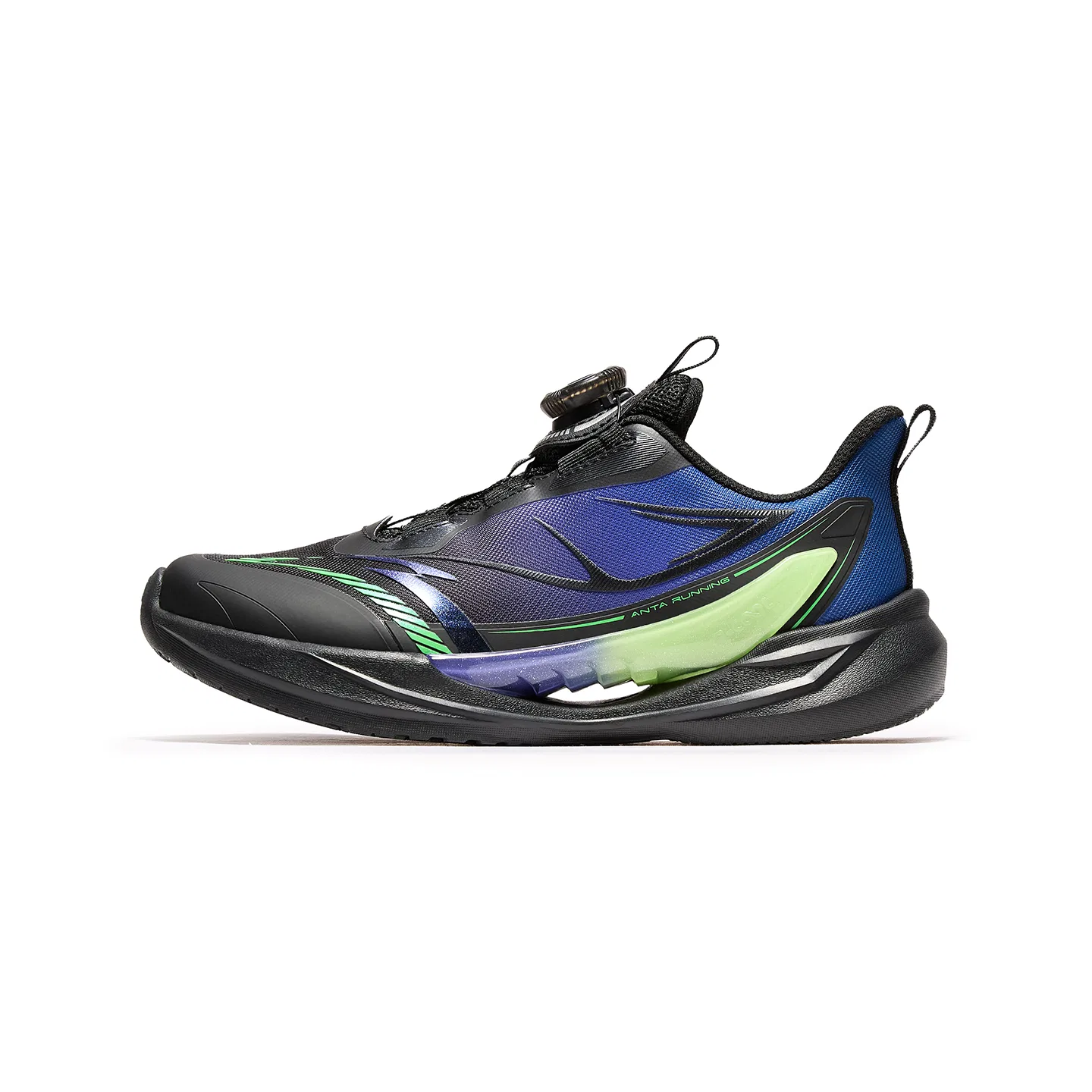 Детские кроссовки с низким верхом Yufeng 1.0 Antakids, Black/Punk Purple/Bicheng Blue