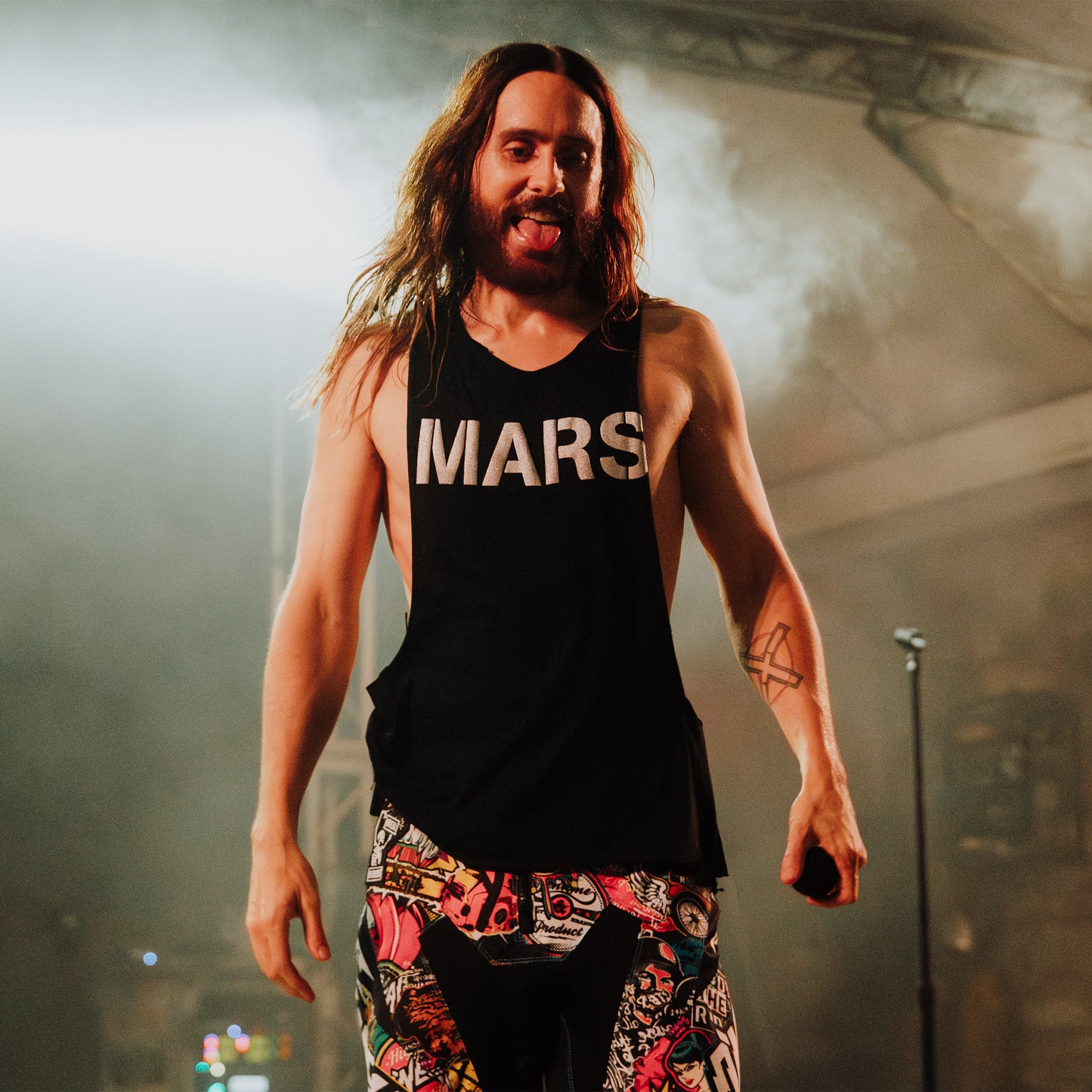 Футболка унисекс Thirty Seconds to Mars Seasons Tour 2024 Metallic Mars, черный — фото 4