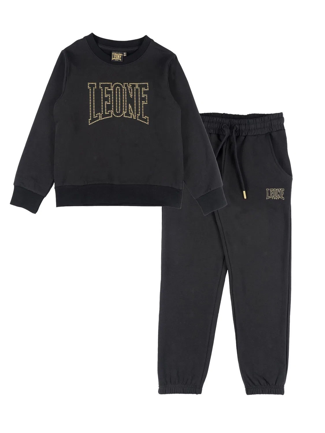 Детский зимний спортивный костюм с принтом Leone 1947 Apparel, Черный