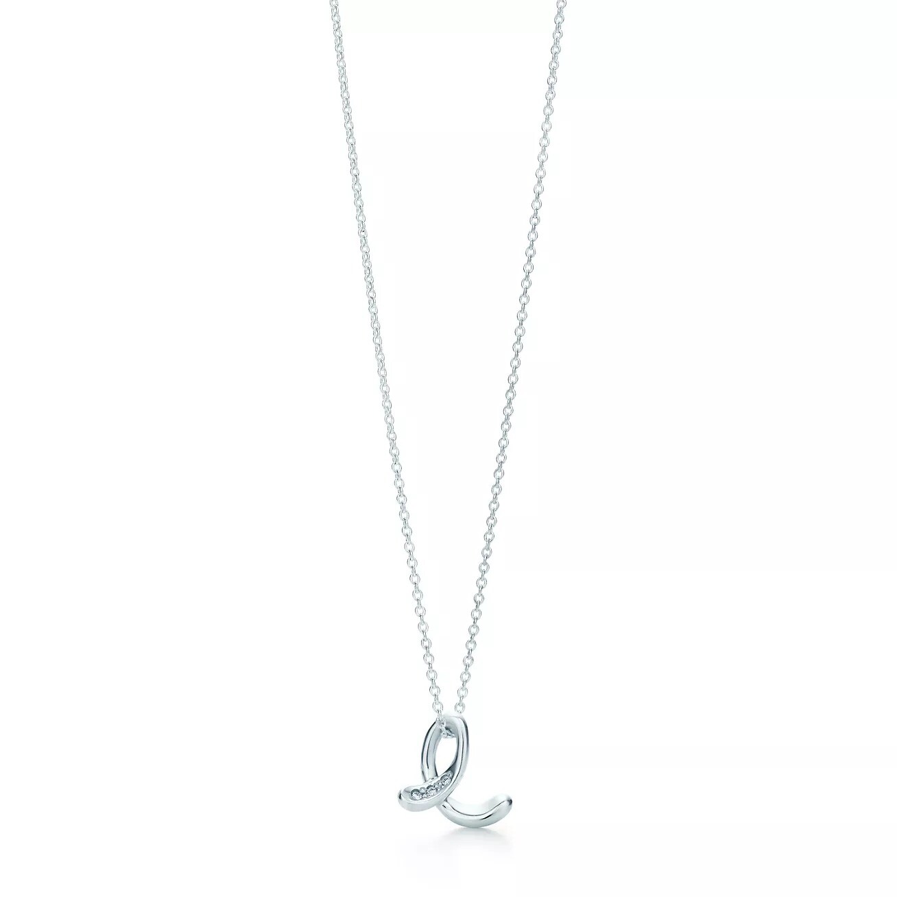 

Колье Tiffany & Co. Alphabet Letter "E", серебро/бриллианты