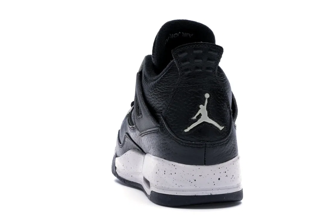 Детские кроссовки с Air-Sole амортизацией Jordan 4 Retro Oreo, Black/Tech Grey-White — фото 4