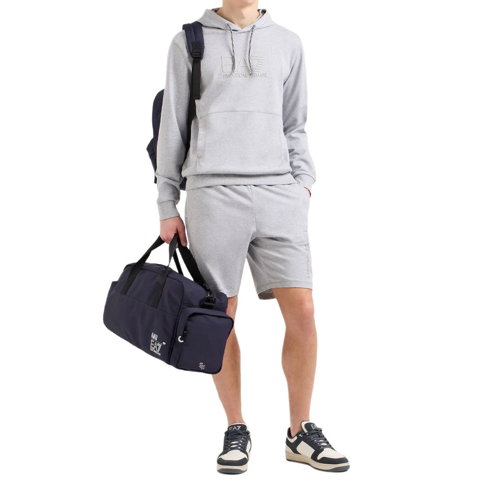 Шорты Casual EA7 мужские светло-серые EMPORIO ARMANI, светло-серый — фото 3
