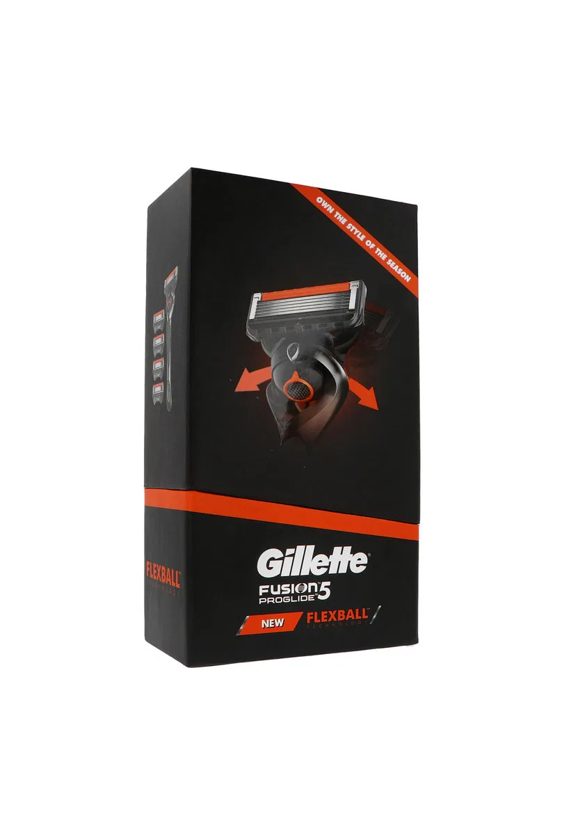 Мужской набор для бритья Gillette Fusion5 ProGlide, 4 сменных картриджа + бритва