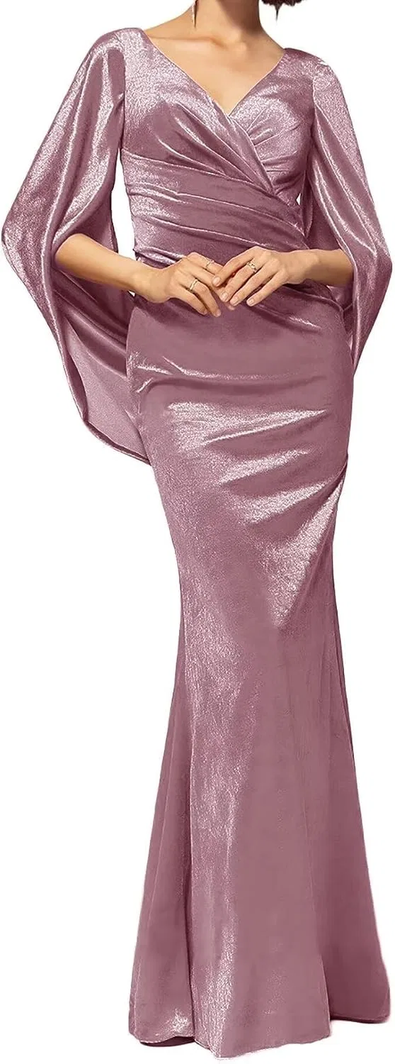 Женское вечернее платье-русалка с капюшоном Velvet, Dusty Pink