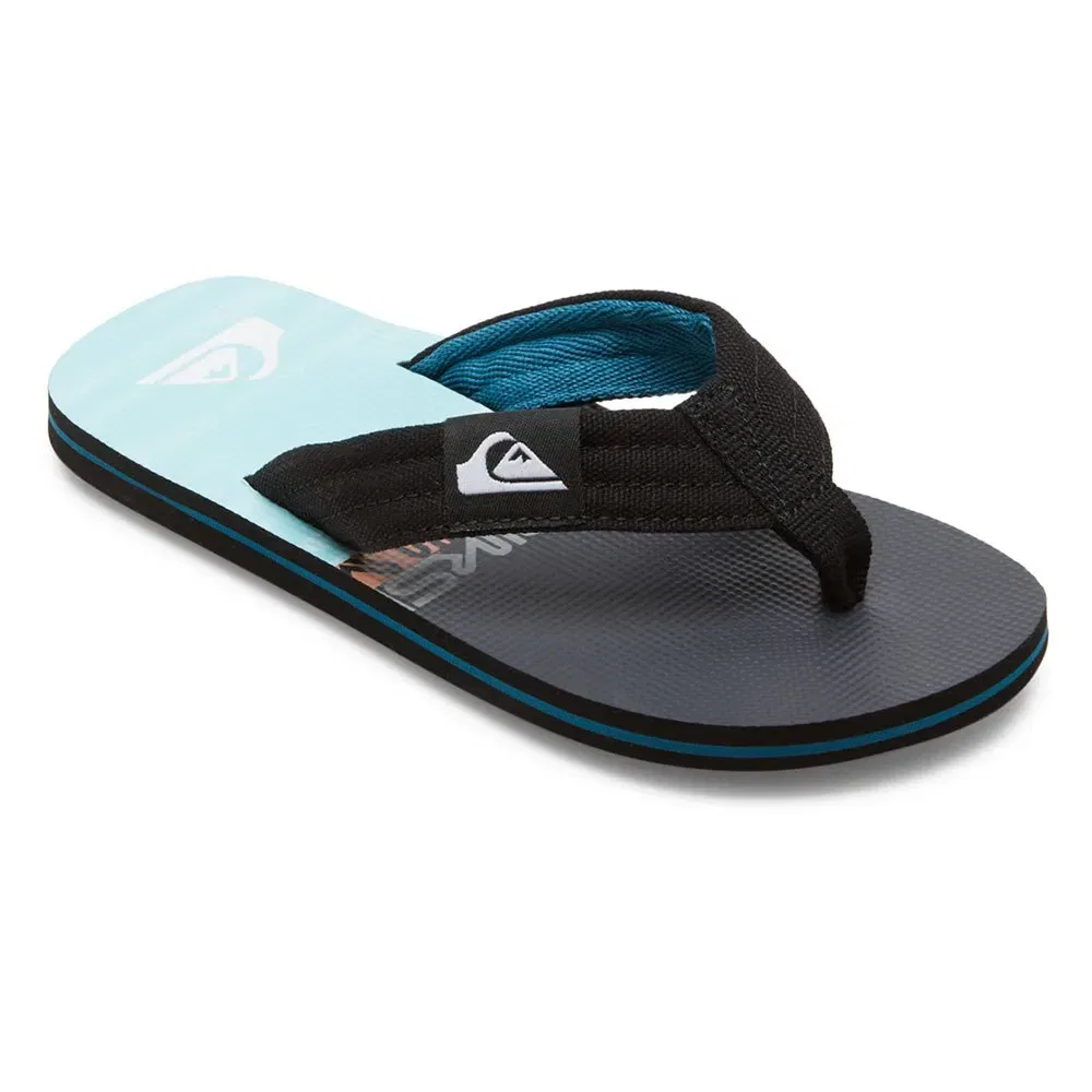 Детские шлепанцы с анатомической поддержкой свода стопы Molokai Layback Quiksilver, Black