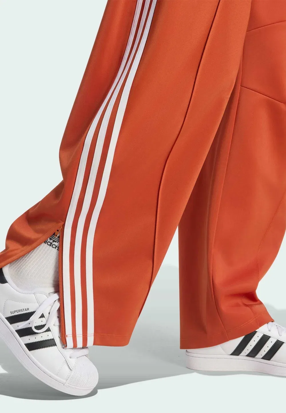 Брюки Firebird в форме бочки - спортивные штаны Adidas Originals, Vermillion — фото 4