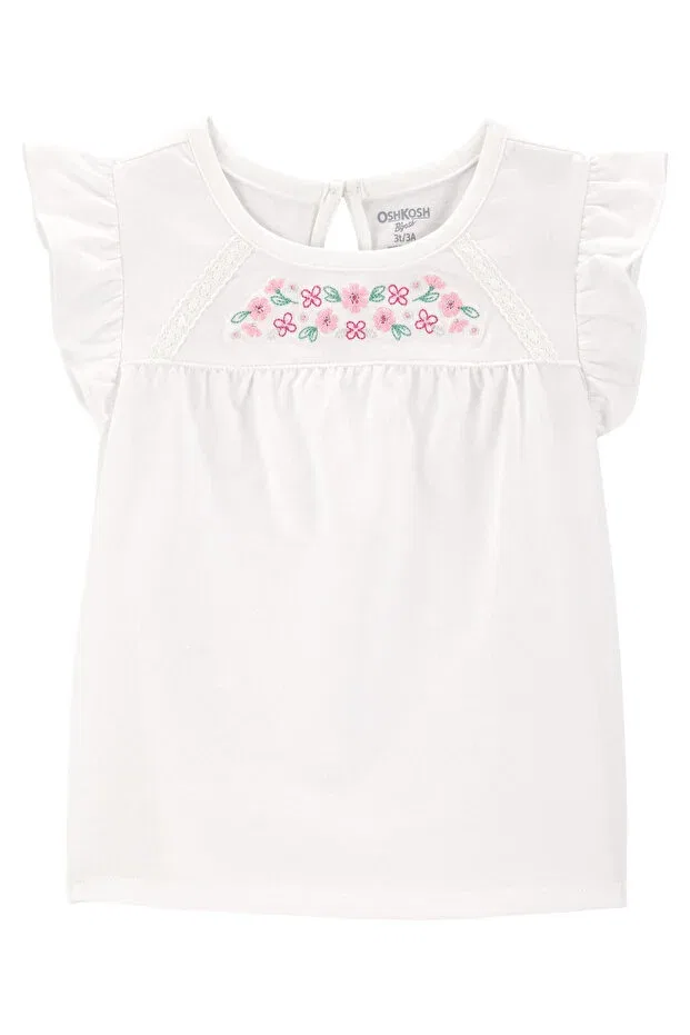 Детская футболка для девочек хлопковая Oshkosh, Nude Color