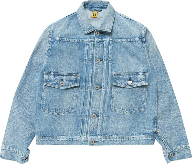 

Куртка Human Made Denim Work Jacket 'Indigo', синий