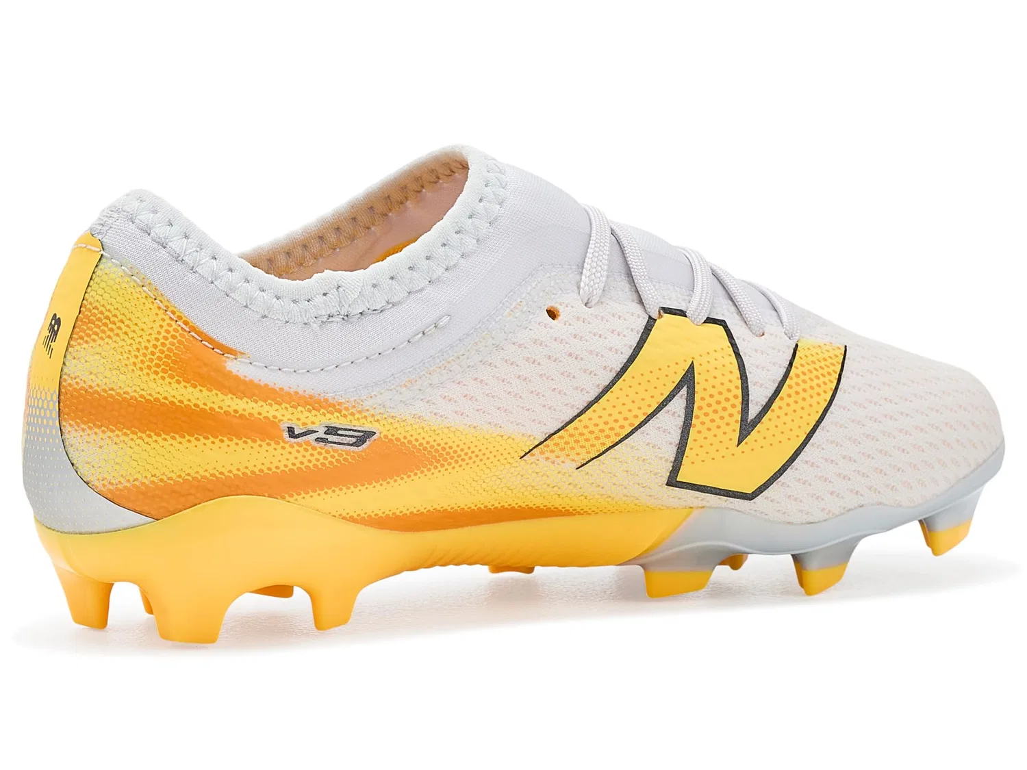 Бутсы Furon Team Junior Fg V9 (для маленьких и больших детей) New Balance Kids, Fresh Air/Satsuma Orange — фото 4