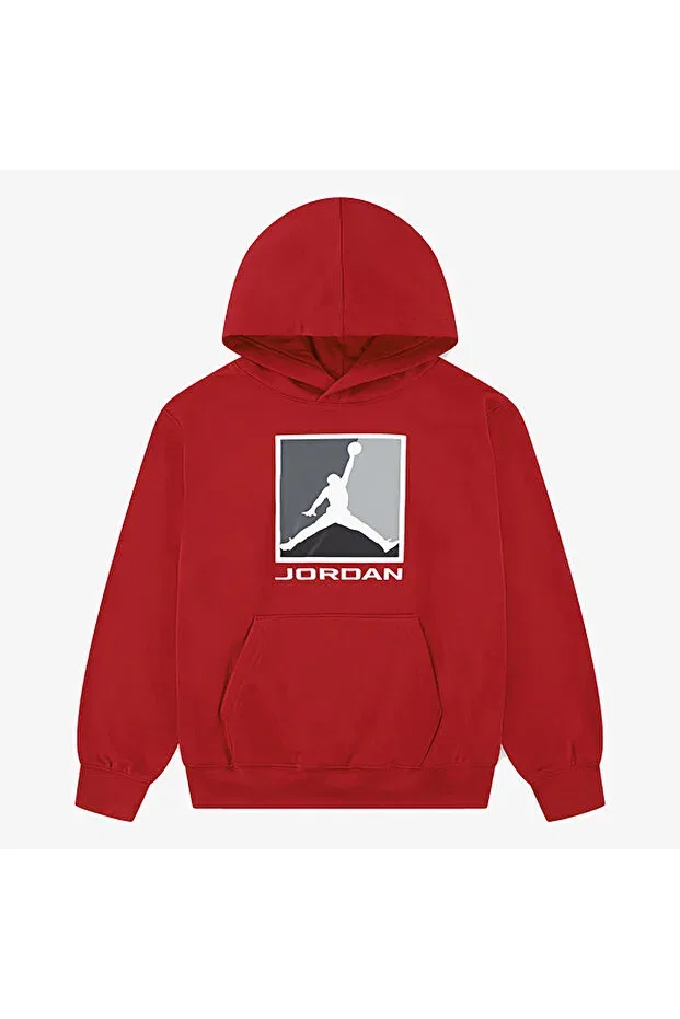 Детское худи для девочек с длинным рукавом Jordan Essential Baseline Kids' Red Sweatshirt Nike, R78