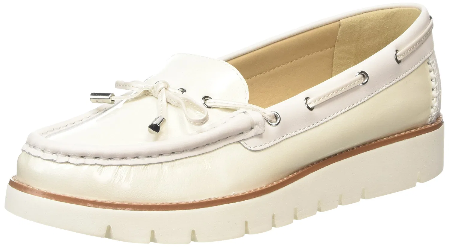 Детские лоферы для девочек D Blenda D Loafers Geox, White White Off Whitec1002