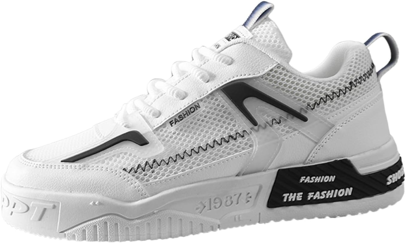 

Мужские модные кроссовки на платформе с шнуровкой, с круглым носком, низкие, нескользящие, повседневные массивные обувь для спортзала, спорта, тенниса, бега, пробежек и прогулок Aokisx