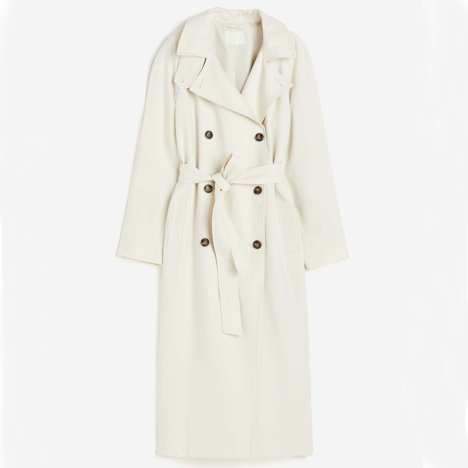 

Тренч H&M, кремовый, Бежевый, Тренч H&M, кремовый