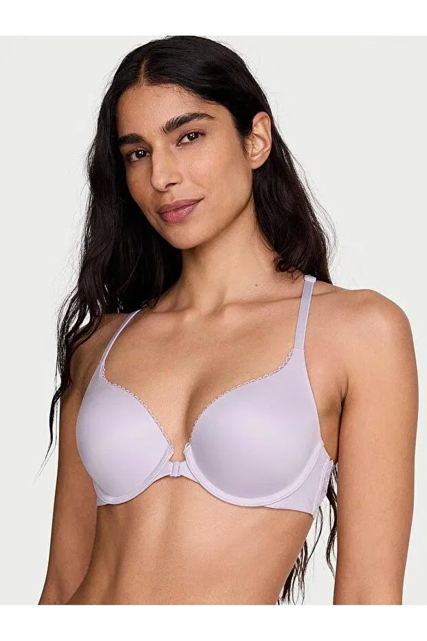 Женский бюстгальтер кружевной Perfect Shape Lace Racerback Gathering Bra Victoria'S Secret, Pale Lilac