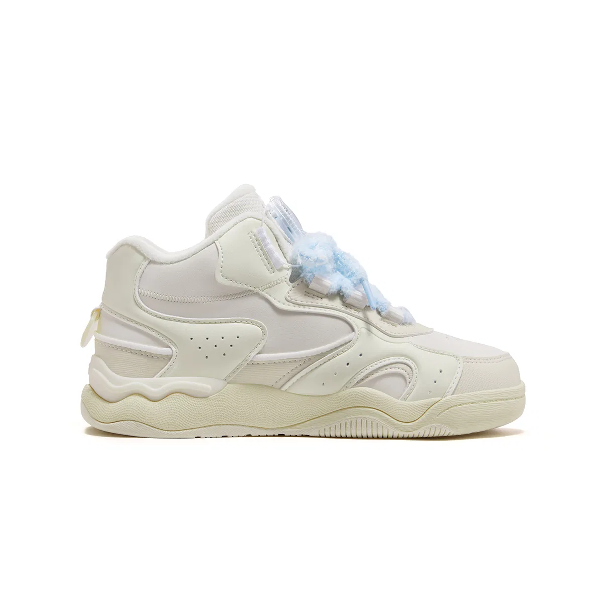 Детские кроссовки для скейтбординга с ретро-стилем FILA KIDS, Snow White/Pear Yellow — фото 3