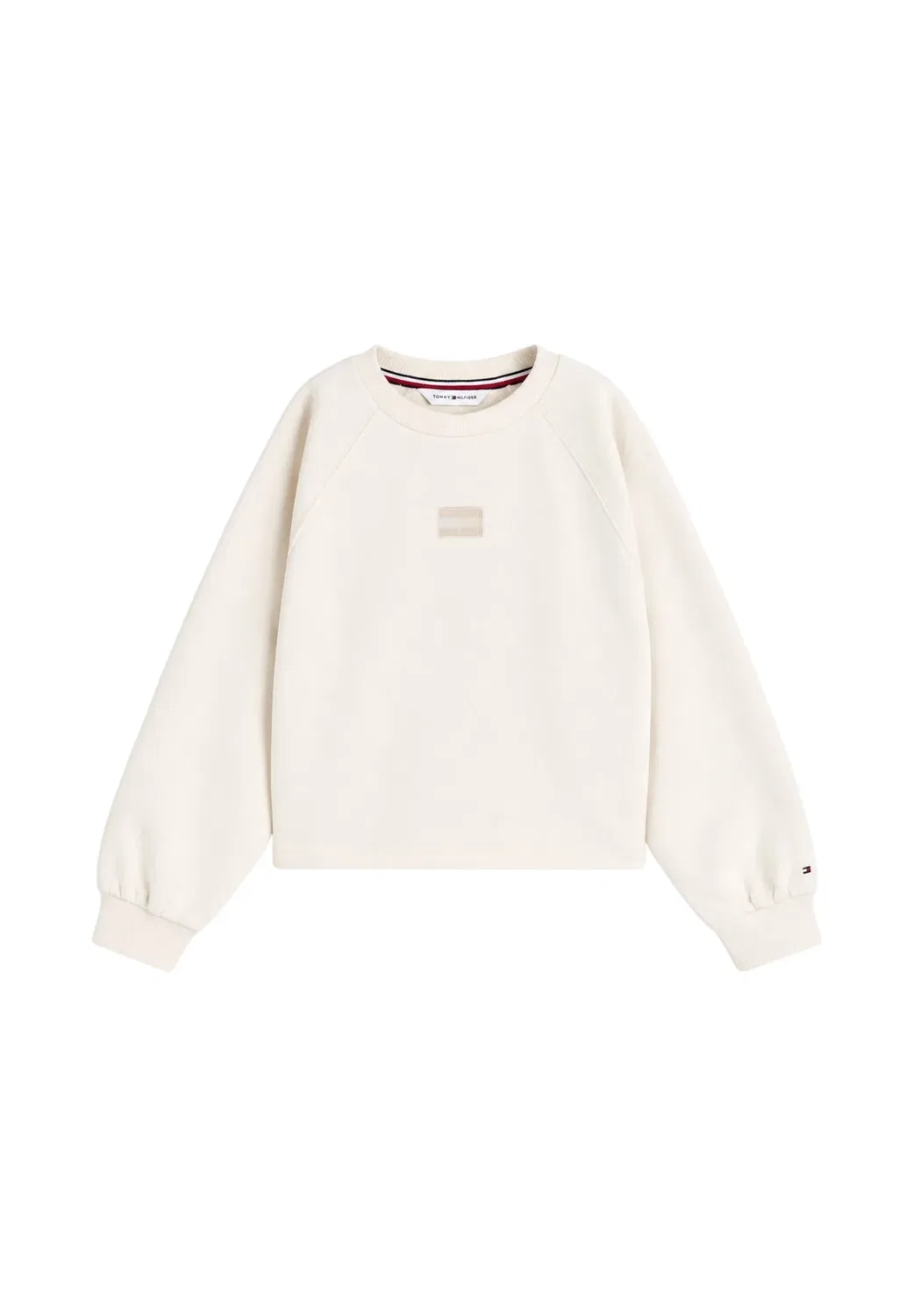 Толстовка с рукавами реглан и принтом флага в тон Tommy Hilfiger, Off White-Ybh — фото 4
