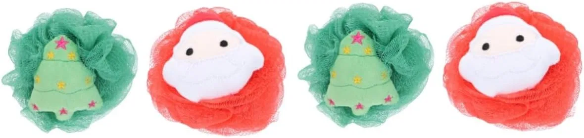 Набор мочалок для душа, 4 шт, Amosfun, Ассорти