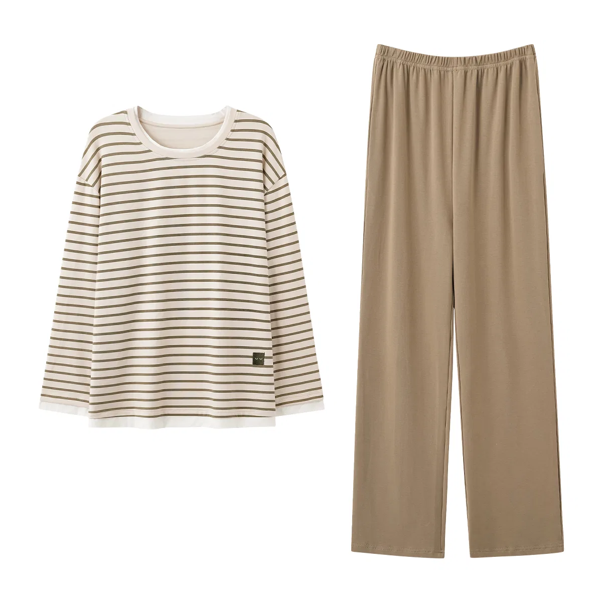Детская пижама из футера Khaki Stripes MIIOW
