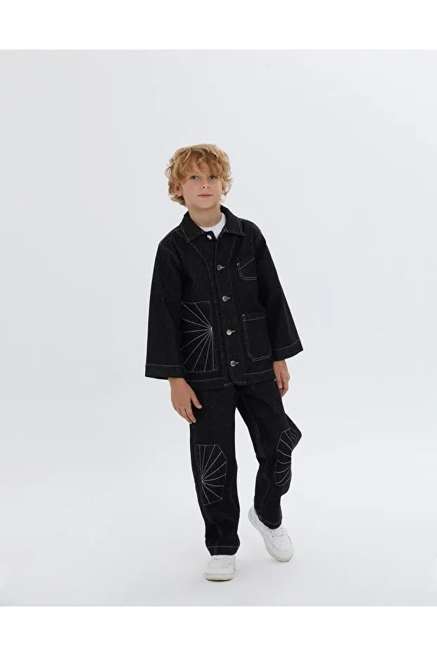 Детская куртка для девочек с длинным рукавом Manimani, Black — фото 3