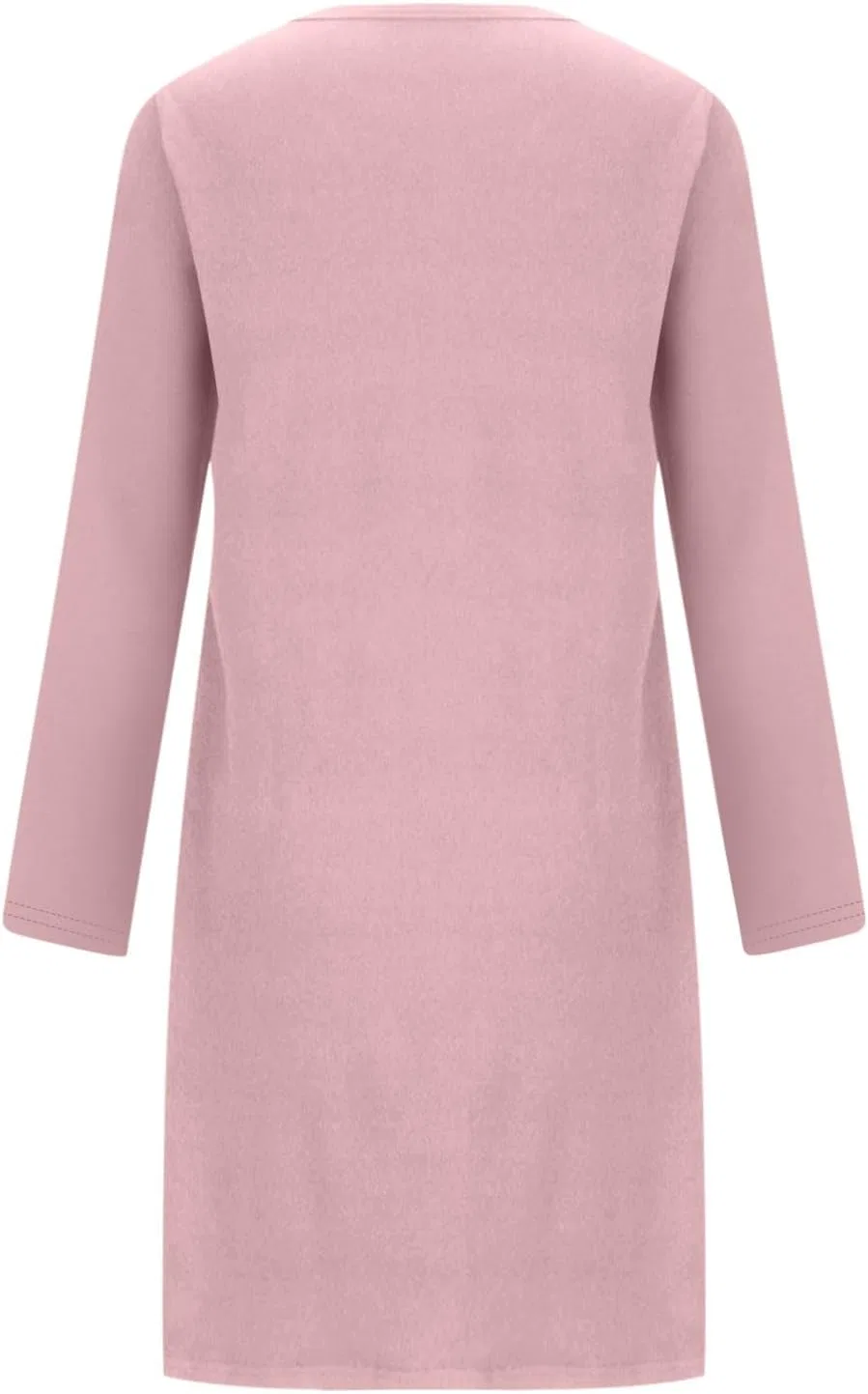 Женское платье с сердечками миди свободного кроя, Pink — фото 4